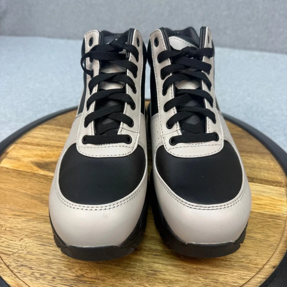 Nike Air Max Goadome ACG Light Bone Black Leather Boots FZ1314-002 Mens 8.5